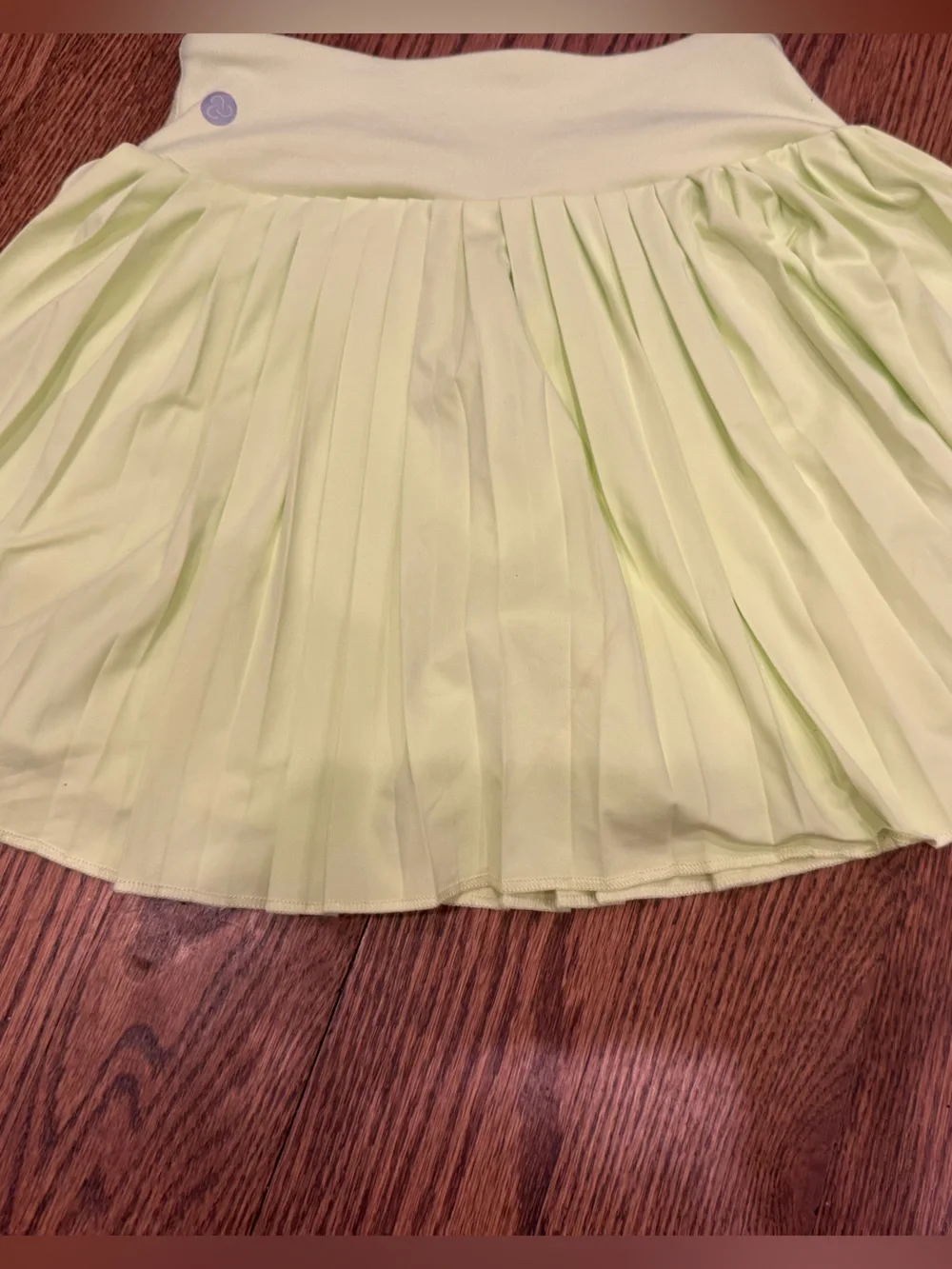 Zella Yellow Pleated athletic Skirt